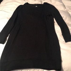 Athleta long sleeve sweater dress with open back